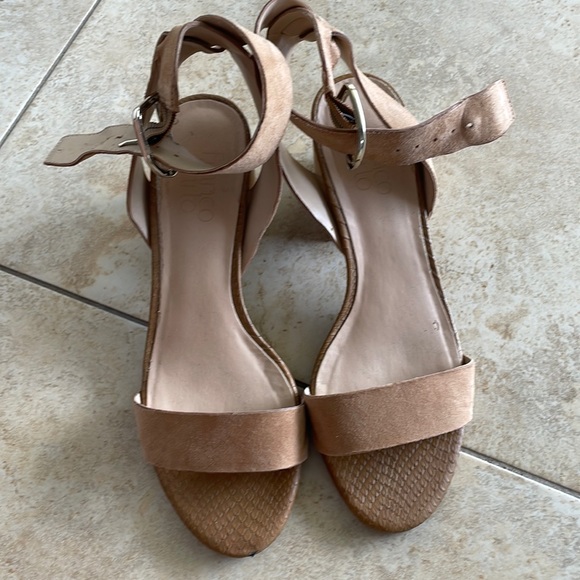 Nude Franco Sarto Sandals - Picture 1 of 6